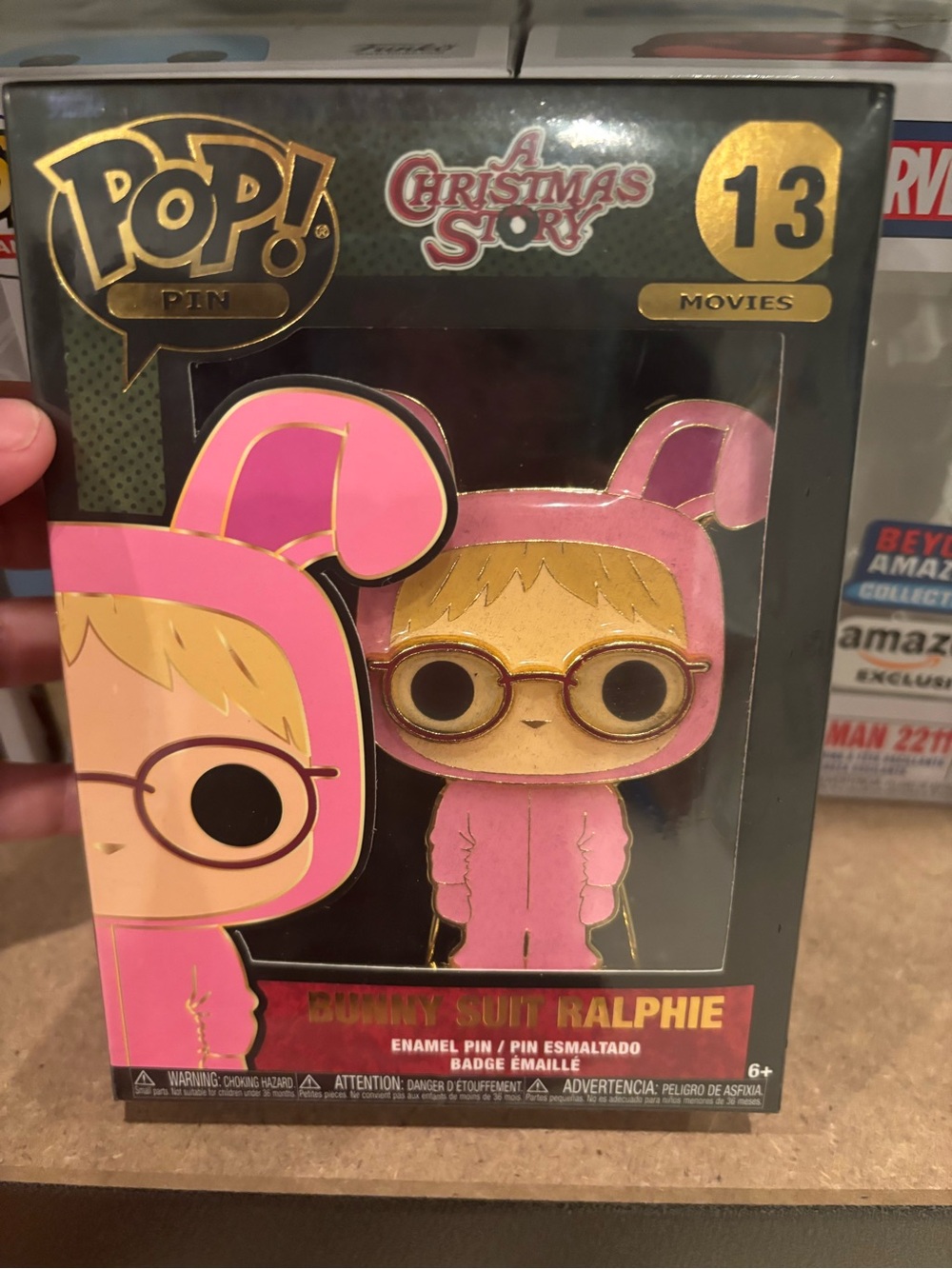 Funko Movies Pop! Enamel Pin Bunny Suit Ralphie A Christmas Story New
